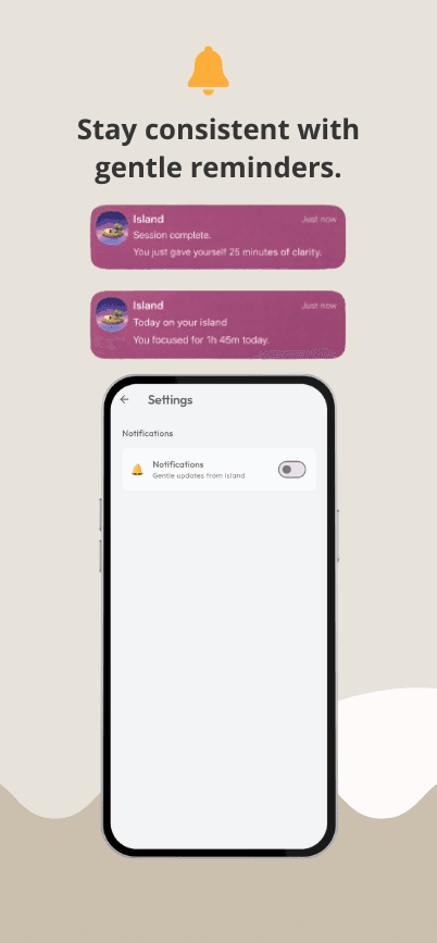 Stay consistent with gentle reminders